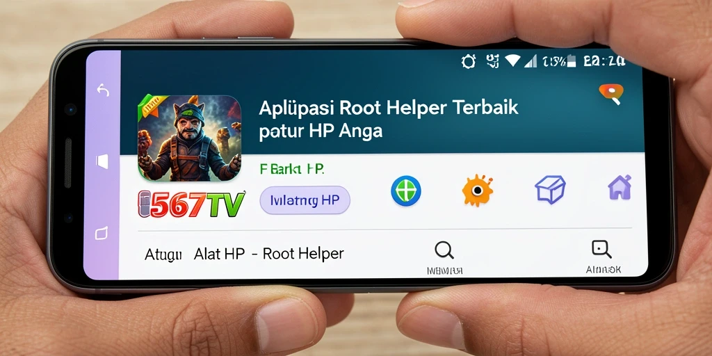 Antarmuka pengguna 567TV yang intuitif dan mudah digunakan.