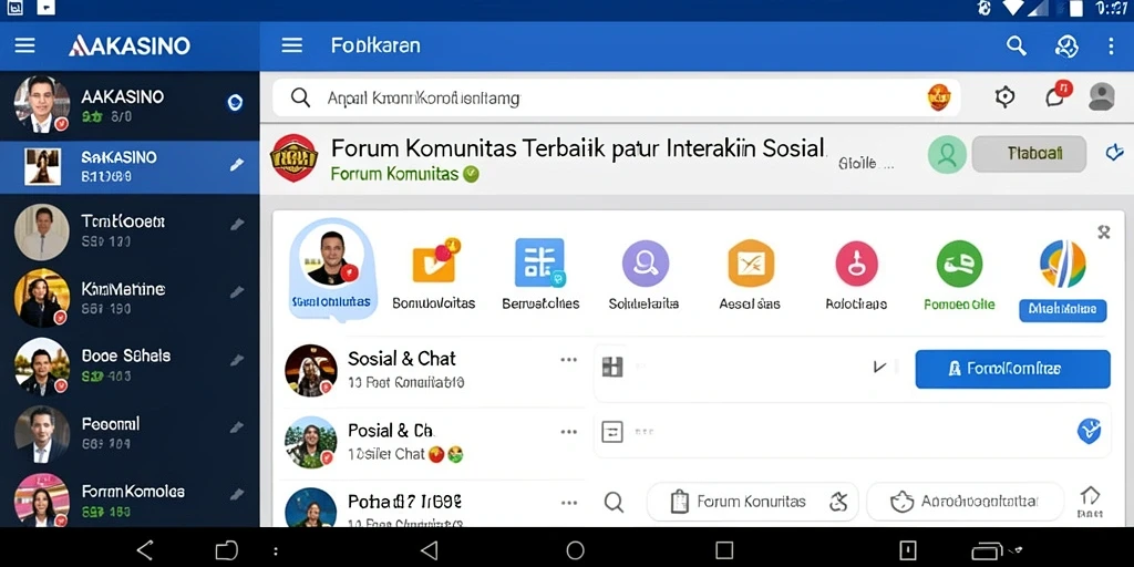 Antarmuka intuitif AAKASINO untuk Forum Komunitas