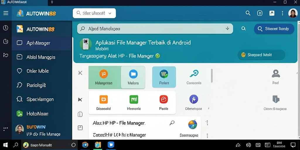 Antarmuka pengguna AUTOWIN88 yang bersih dan fungsional