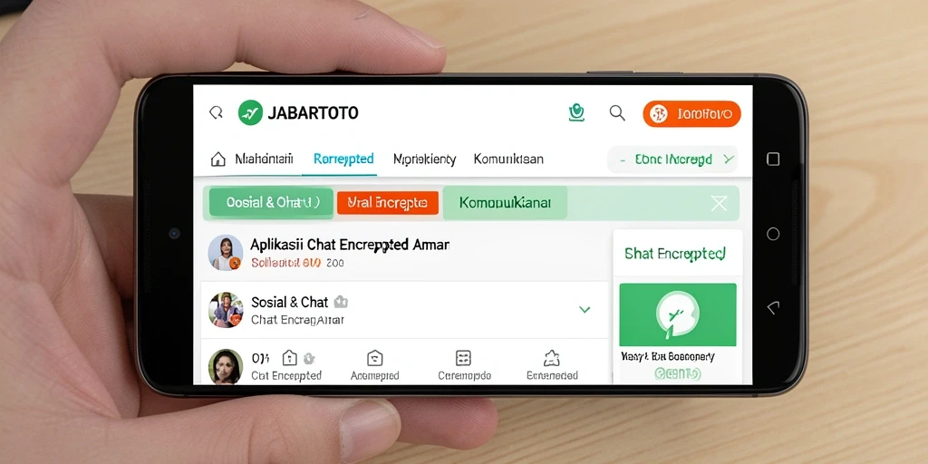 Antarmuka JABARTOTO yang modern dan intuitif untuk chatting aman.
