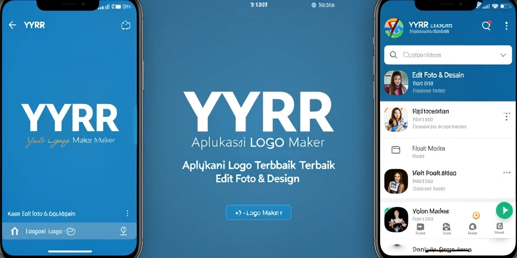 Antarmuka YYRR yang intuitif untuk desain logo.