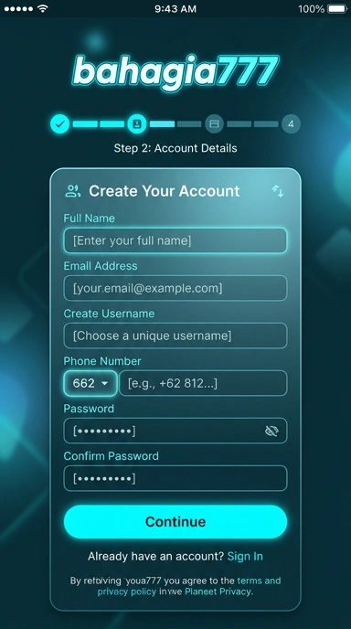Cara Mudah Registrasi Akun Bahagia777 untuk Pengguna Android